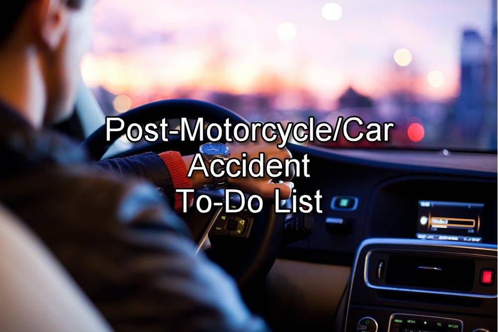 Post-Motorcycle/Car Accident To-Do List